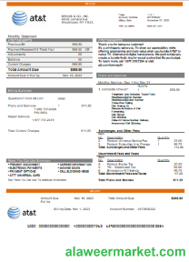 Texas AT&T telecommunications business utility, bill,  SCR